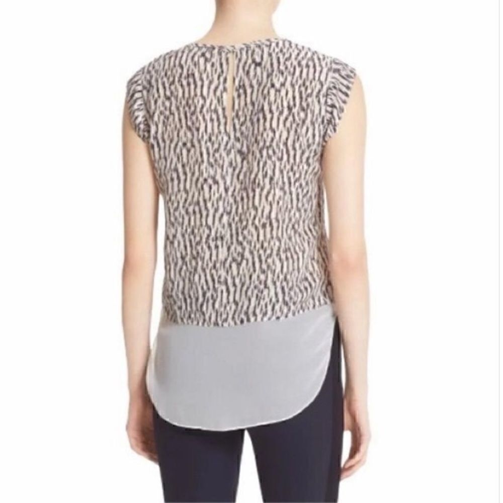 Rebecca Taylor Mirage Cap Sleeve Silk Shell - Picture 4 of 16